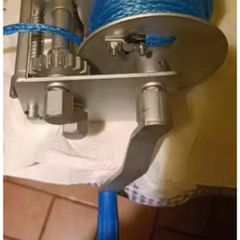 4500 Pound Manual Winch With Nylon with Locking Function Hand Winch with 3 Gear Ratios For Yacht Boat Trailer etc