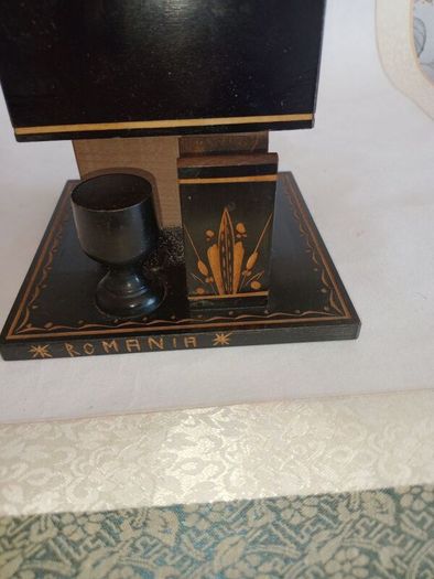 Vintage Hand Made Hardwood Cigarette Dispenser
