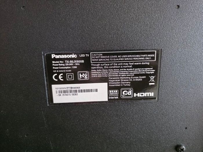 Panasonic 50' 4K Ultra HD Smart TV