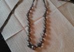 Grey beaded necklace
