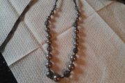 Grey beaded necklace