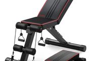 300KG Stable Strength Training Bench, Fast Folding Bench Utility Incline/Decline Gym Bench for Home Full Body Workout