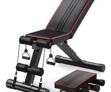 300KG Stable Strength Training Bench, Fast Folding Bench Utility Incline/Decline Gym Bench for Home Full Body Workout