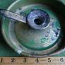 Vintage Green Enamel Candle Holder Image 5