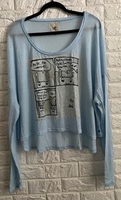 One Teaspoon Crop Top with Long Sleeves