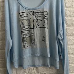 One Teaspoon Crop Top with Long Sleeves