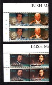 2003 Ireland Irish Mariners Commemorative Stamps Plate Block 1A1A1A1A Mint Never Hinged (MNH)