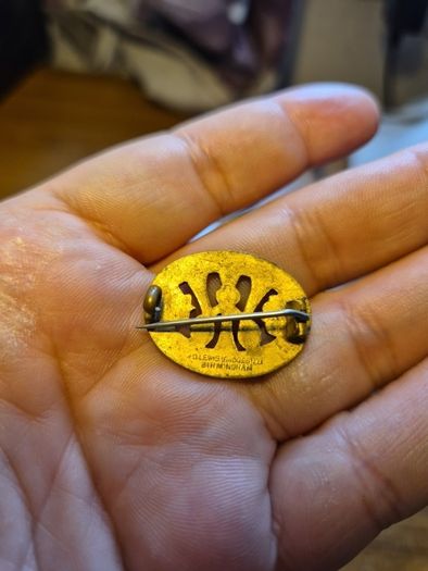 Vintage W. O. Lewis For Home and Country Pin Badge Birmingham
