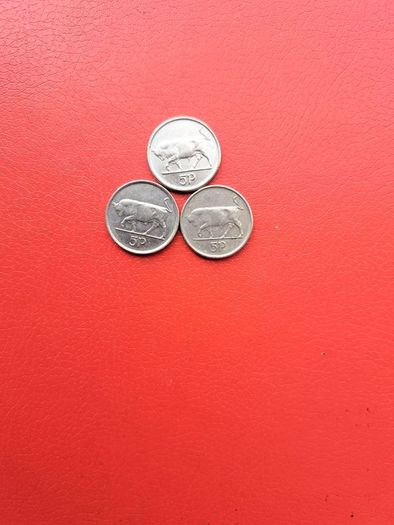 3 Irish 5p in Sequence 1992/3/4