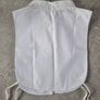 White Cotton Button- up Shirt Front, Size L Image 3