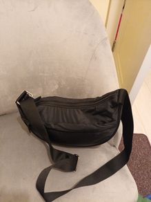 Lightweight black handbag