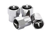 4pcs Car Tire Valve Caps Caps Stems Dust Cover Tesla Model X Model 3 S