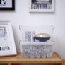 10 Pack Storage Boxes with Lids Small Storage Boxes Plastic Stackable Storage Box for Shelves,Clear Image 3