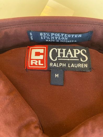 New Ralph Lauren Chaps Shirt Burgundy M