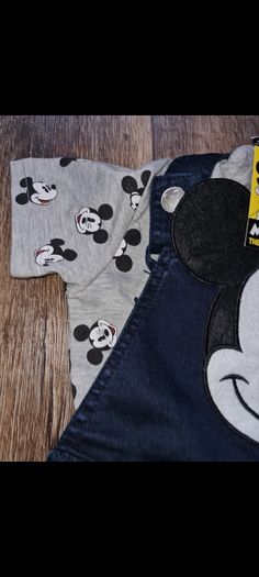 Mickey mouse dungaree and t shirt