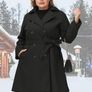 Brand New Hanna Nikole Women's Plus Size Wool Coat Double-Breasted - Image 4