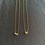 18k genuine gold Tricolor bead necklace Image 7