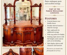Late victorian irish flame mahogany