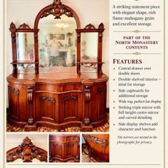 Late victorian irish flame mahogany
