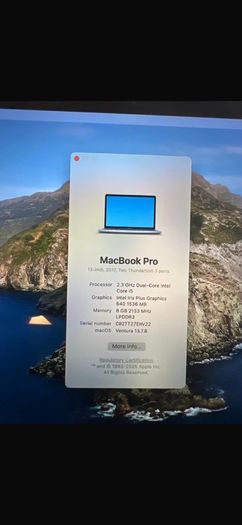 MacBook pro 2017 13" space grey
