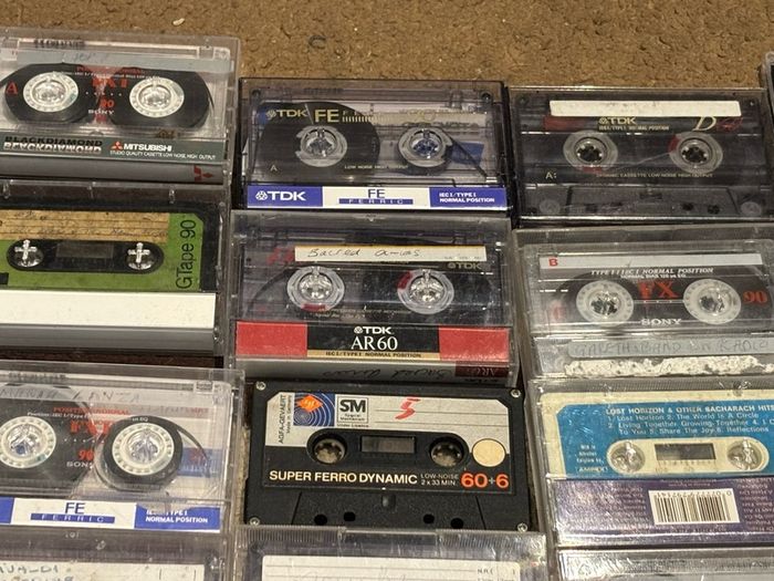 Various Audio cassettes including originals