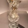 Large Waterford Crystal Glandore Vintage Waterford Crystal Lismore Footed Thistle Vase Image 3