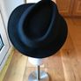 Vintage Women's Trilby Black Hat Image 8