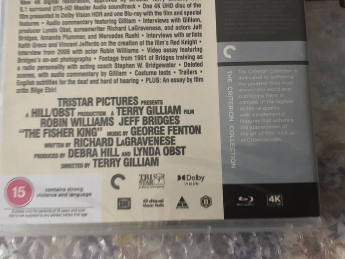 The Fisher King [4K UHD + Blu-Ray] (Criterion Collection) -Sealed