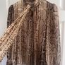 Zara Animal Print Tie Neck Blouse Size S Image 3