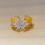 Crystal Statement Gold Tone Ring Image 6
