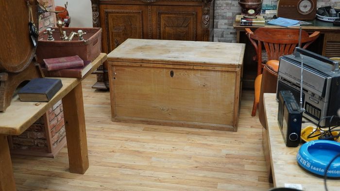 Victorian Pine Blanket Chest