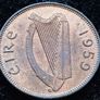 [#117] - Ireland 1959 | ERROR | Irish 1/4d | Farthing | Woodcock | KM.9 | UNC Image 2