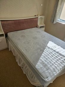 Double Divan Bed, headboard and lockers