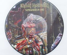 IRON MAIDEN -Somewhere In Time-  vinyl pic disc plus a PHOTO