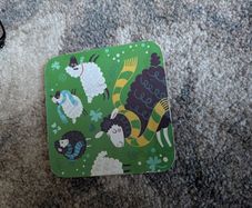 Sheep design cork coaster