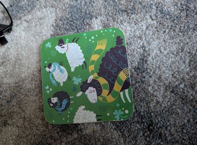 Sheep design cork coaster