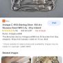 Vintage Silver 925 large swan and lily brooch Image 4