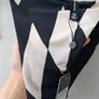 Brand New French Connection Black/White Checkerboard Tie Side Bikini Bottoms in Size UK14. Image 2