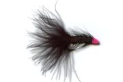 Black Maribou Streamer - Size 4 - Long Shank Hook - Pack of 10 - Free Postage