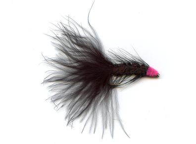 Black Maribou Streamer - Size 4 - Long Shank Hook - Pack of 10 - Free Postage