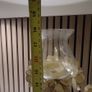 Cream coloured Metal / Glass floral candle stick holders x 3 Image 3