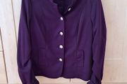 Tommy Hilfiger Deep Purple Military Band Jacket / Blazer US 12 (UK 16)