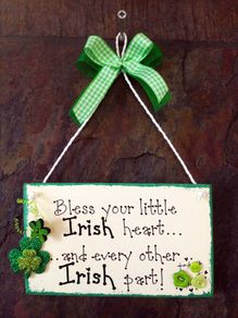Handmade Irish Wall/Door Plaque