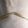 Vintage  14k Yellow Gold Plated  Bangle Bracelet Image 8