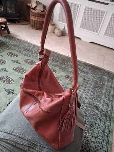 Rowallan Tan Genuine Soft Leather Bag