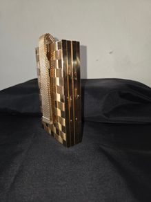 1950's Compact Lipstick Cigarette Blunt Mesh Handle Purse