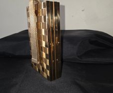 1950's Compact Lipstick Cigarette Blunt Mesh Handle Purse