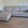 Grey Fabric Corner Sofa with Chaise (Harvey Norman) Image 2