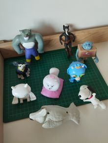old McDonalds  Burger King Toy Lot