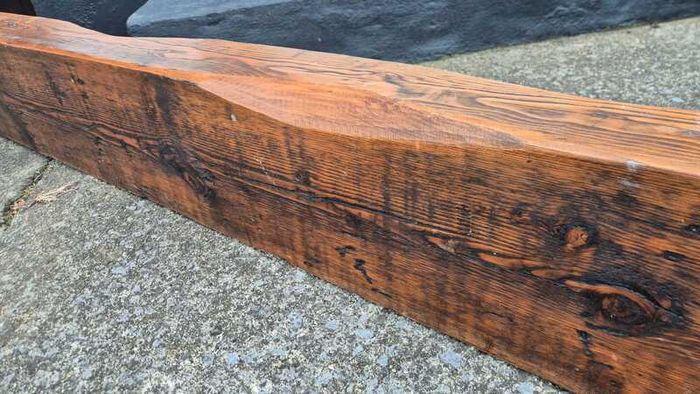 Solid Wood Rustic Fireplace Mantel Beam